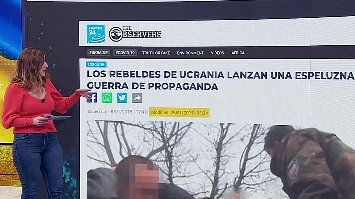 La hora de La 1 - VerificaRTVE: Las imágenes sobre soldados ucranianos capturados por los rusos son de 2015