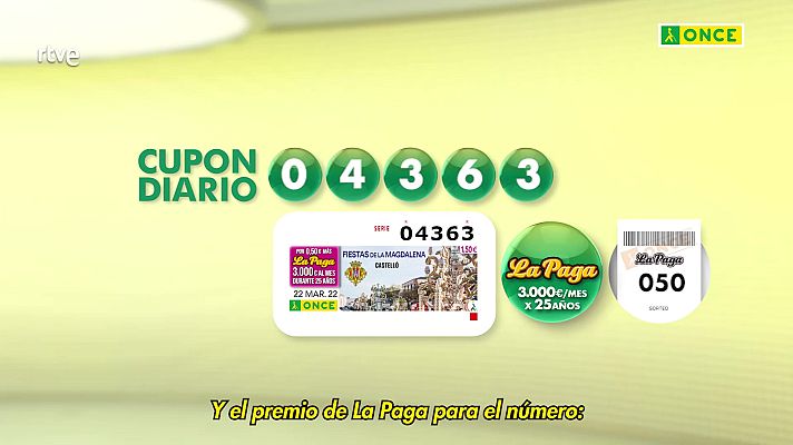 Sorteos ONCE - Sorteo ONCE - 22/03/22