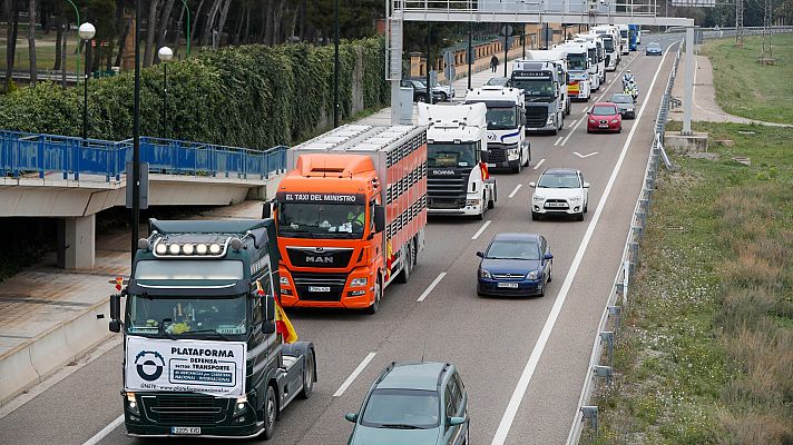 Paros de transportistas afectan a la cadena de distribución