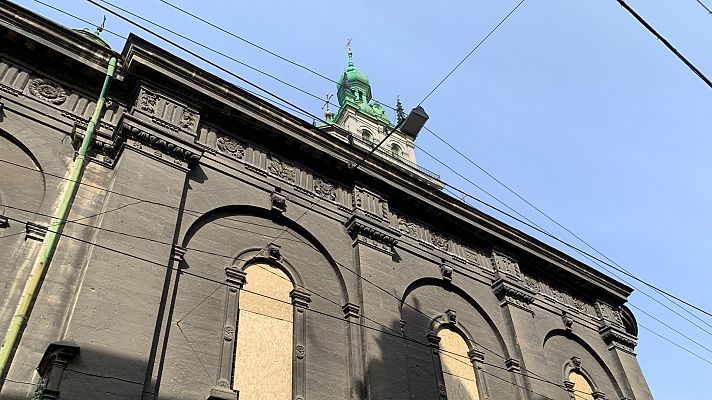 Telediario 1 - La guerra pone en peligro el patrimonio cultural de Leópolis