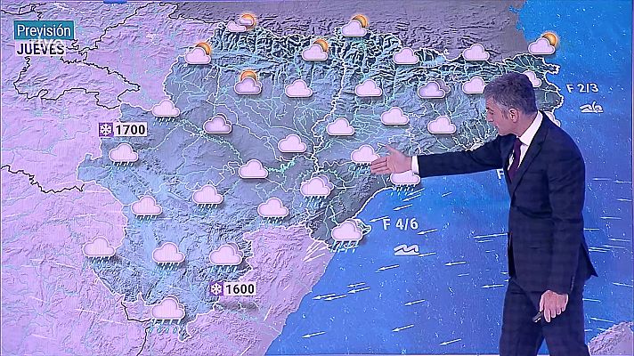 Temperaturas máximas en aumento en Galicia y Pirineos, en descenso en la meseta Sur. Las mínimas en aumento en Andalucía 