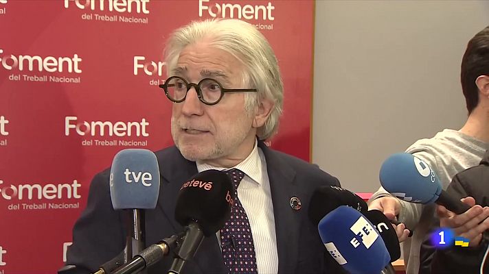 L'Informatiu - El president de Foment, Josep Sánchez Llibre, reclama mesures urgents al Govern
