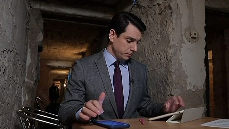 Contar la guerra desde un búnker: las televisiones ucranianas se unen para informar de la invasión rusa