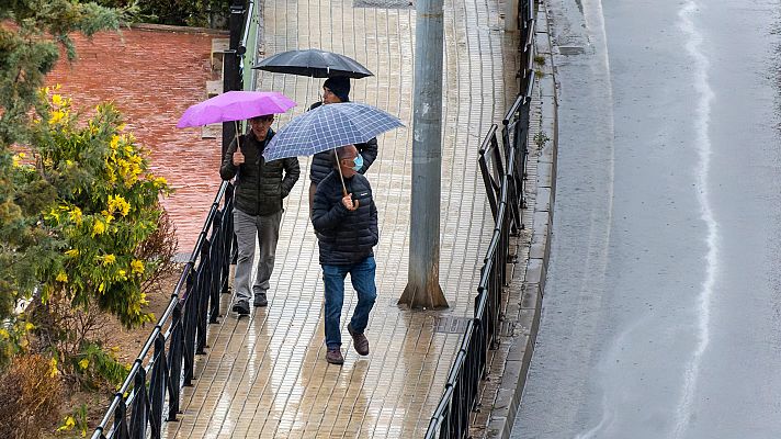 Jornada nubosa o cubierta con lluvias en casi todo el país