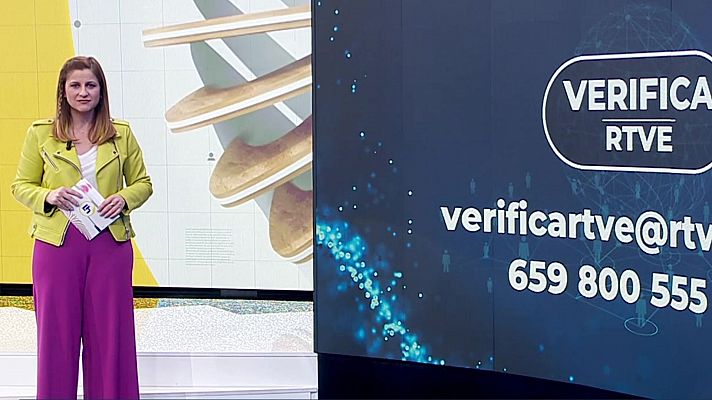 La hora de La 1 - VerificaRTVE: La foto de la mujer con el carro de la compra lleno no es actual