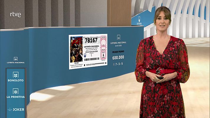 Sorteo de la Lotería Nacional del 26/03/2022