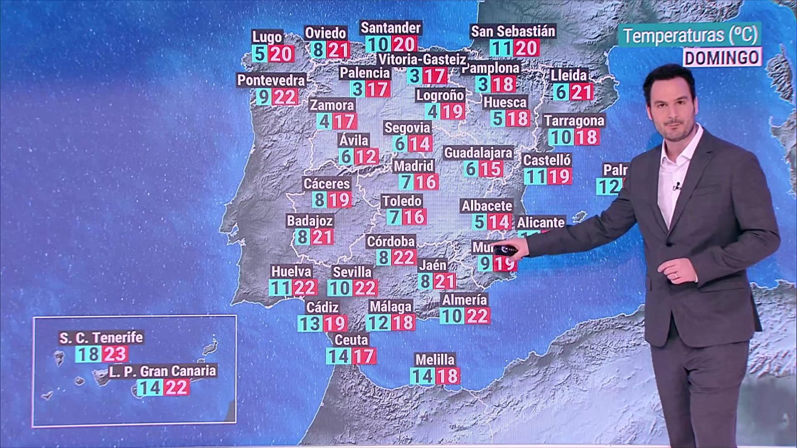 Las temperaturas diurnas aumentarán en la mitad sur peninsular y descenderán en el nordeste. En las mínimas predominarán los descensos - ver ahora