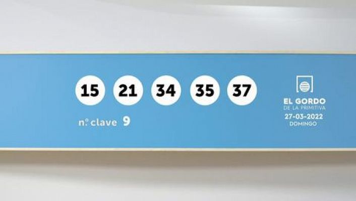 SELAE - Sorteo de la Lotería Gordo de la Primitiva del 27/03/2022