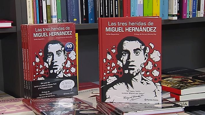 Telediario 1 - 'Las tres heridas de Miguel Hernández'