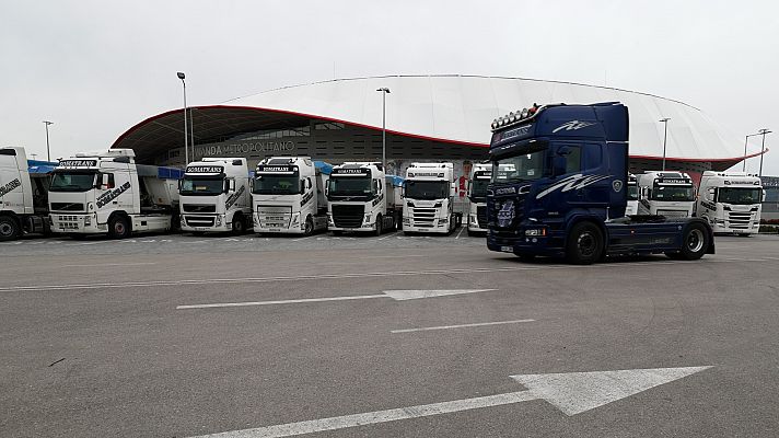 Telediario 2 - El paro de transportistas se diluye en la tercera semana