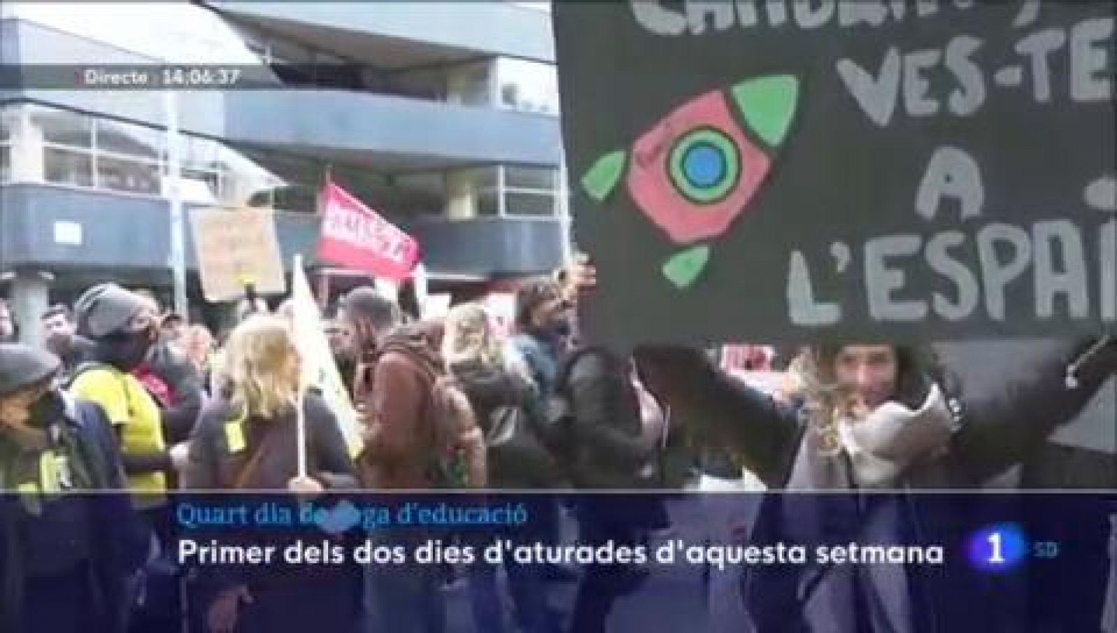 Milers de persones es manifesten al centre de Barcelona 