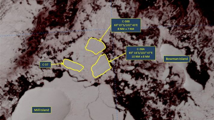 Telediario 1 - El desprendimiento de un bloque de hielo del tamaño de Roma, en la Antártida, preocupa a los científicos