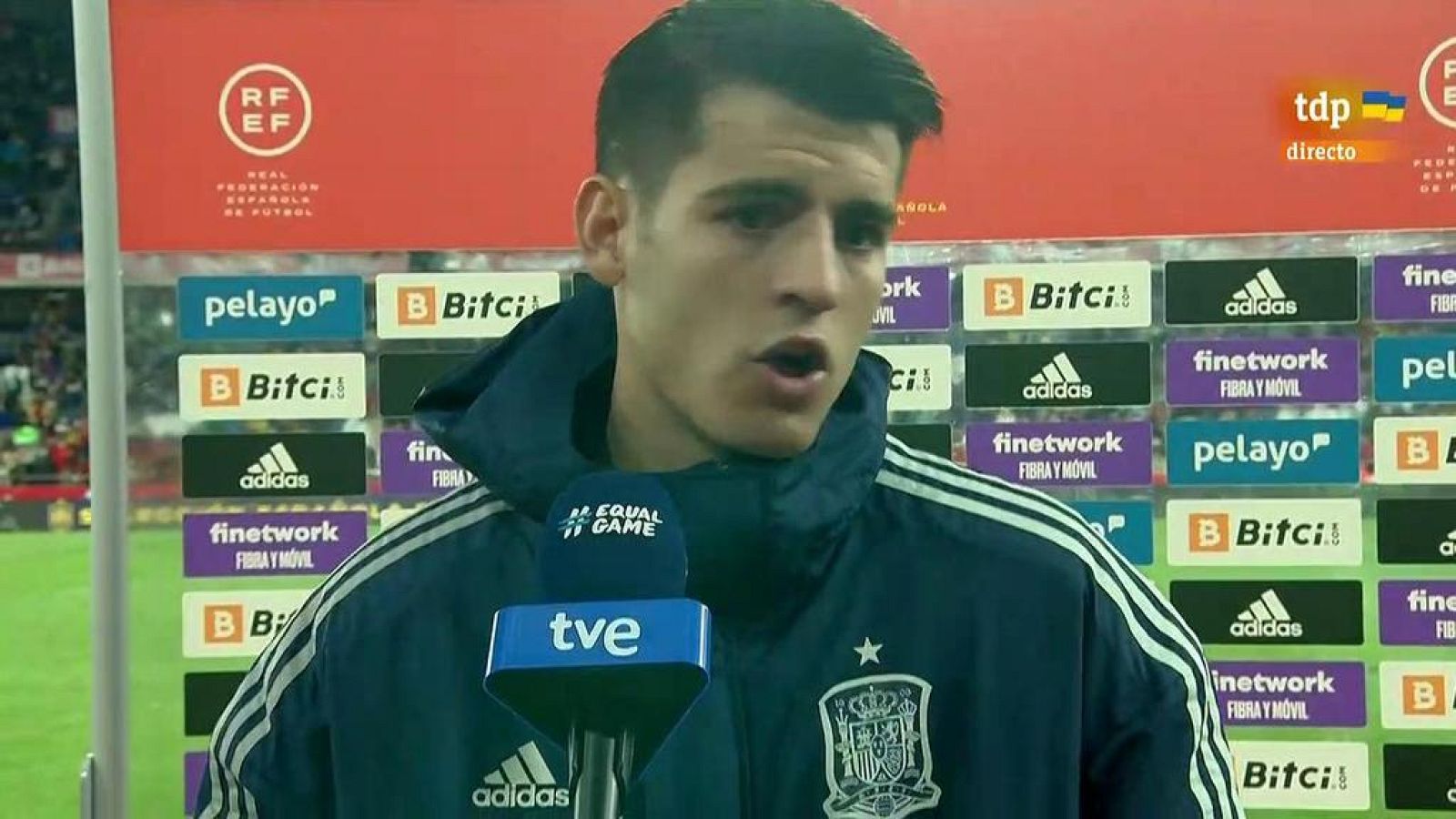 Morata: "Ver a la afición tan volcada invita a trabajar más"
