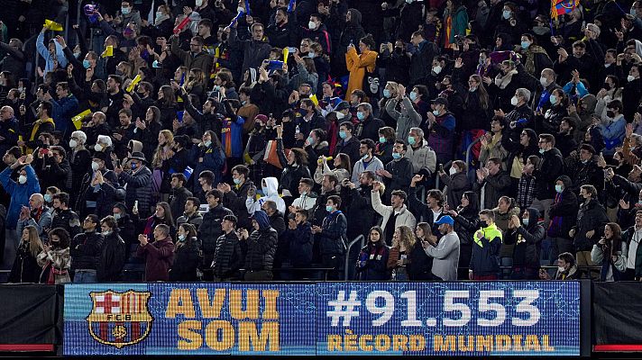 Barça-Madrid, récord mundial de público en partido femenino