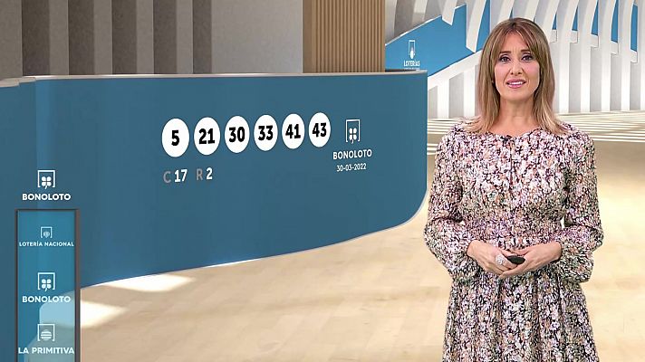 Loterías - Sorteo de la Bonoloto del 30/03/2022