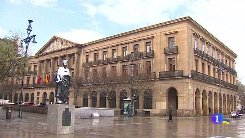 Nieve "soleada" en Pamplona