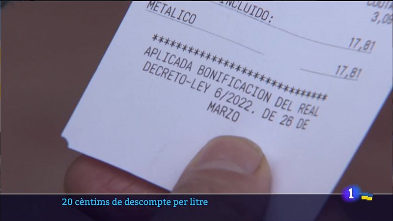 Comença el descompte de 20 cèntims per litre - 01/04/2022 - Veure ara