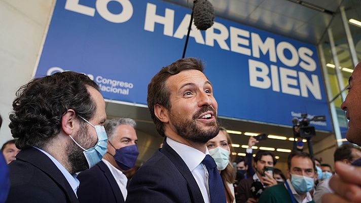 Informativo 24h - Pablo Casado llega al Congreso del PP en Sevilla