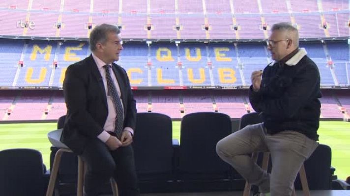 Joan Laporta creu que el Barça pot guanyar la Lliga