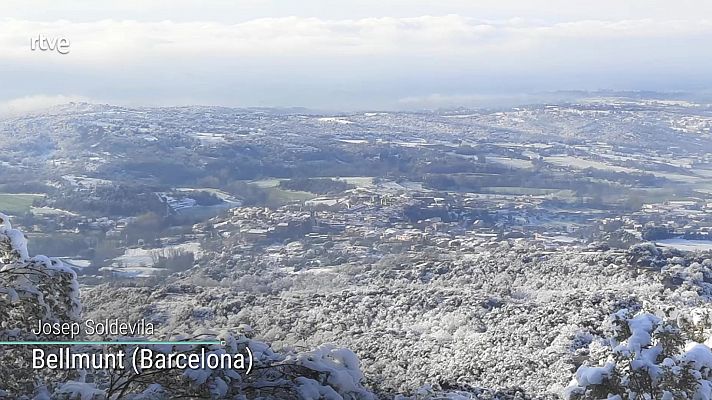 Levante fuerte en el Estrecho, Alborán y litoral sudeste.Temperaturas mínimas significativamente bajas en zonas de montaña