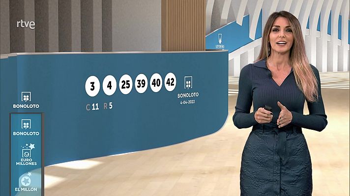 Loterías - Sorteo de la Bonoloto del 04/04/2022