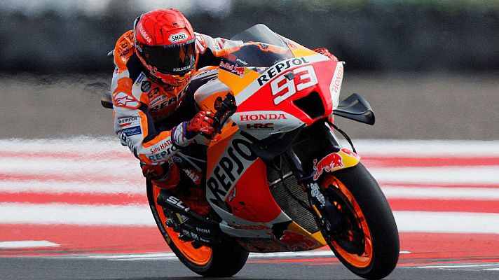 Telediario 2 - Marc Márquez acelera para llegar al GP de las Américas