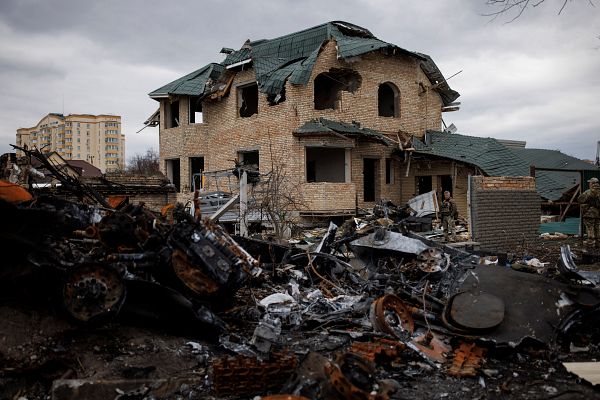 La guerra llena de escombros Nikolaiev