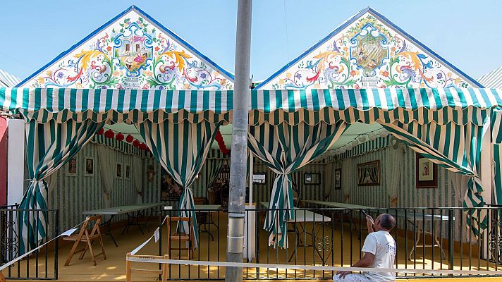 Telediario 1 - Trabajadores y caseteros, enfrentados por las condiciones laborales durante la Feria de Abril
