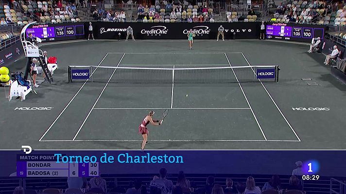 Telediario Matinal - Victoria de Badosa en su arranque en Charleston