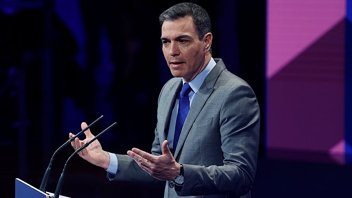 Telediario 1 - Sánchez viaja a Rabat para reunirse con el rey de Marruecos