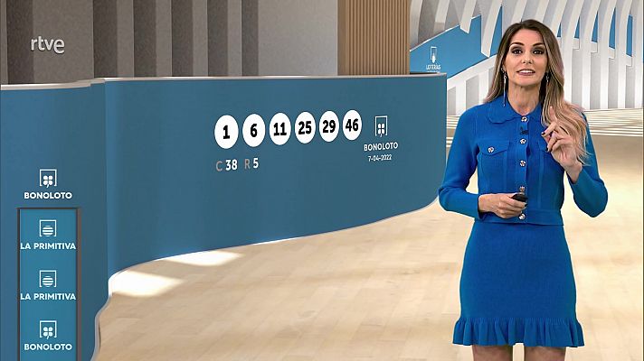 Loterías - Sorteo de la Lotería Nacional, Bonoloto, Primitiva y Jóker del 07/04/2022