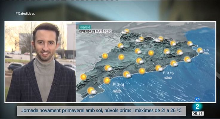 El temps - Sol i caloreta primaveral, i més fresca pel cap de setmana