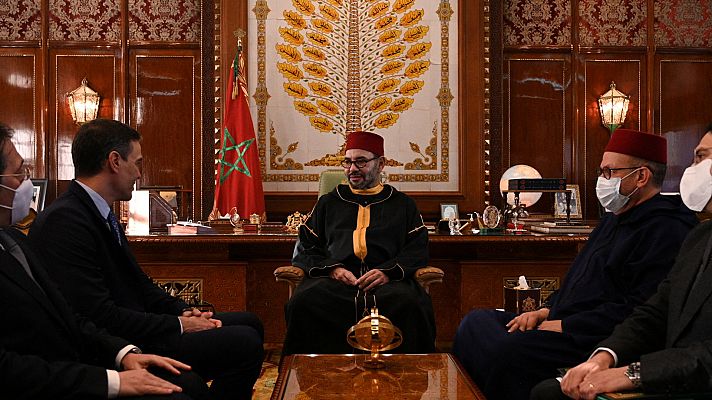 Telediario 1 - Sánchez y Mohamed VI acuerdan la reapertura "gradual" de la frontera y la hoja de ruta tras el giro sobre el Sáhara