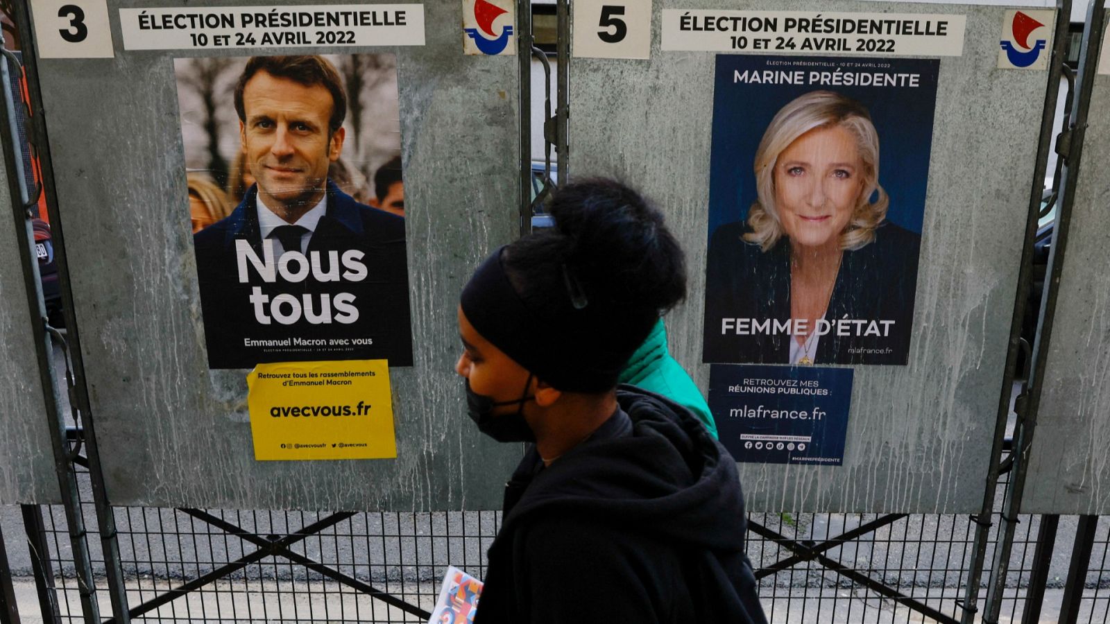 El duelo entre Macron y Le Pen marca las elecciones en Francia