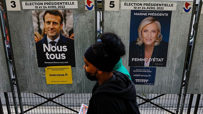 Duelo entre Macron y Le Pen en las elecciones francesas