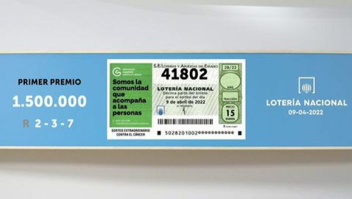 SELAE - Sorteo de la Lotería Nacional del 09/04/2022