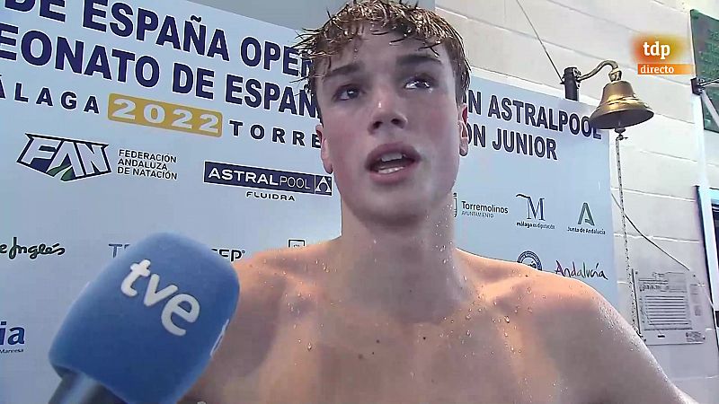 Carlos Garach gana el campeonato de España de natación y logra la mínima para el Mundial en 1.500 -- Ver ahora