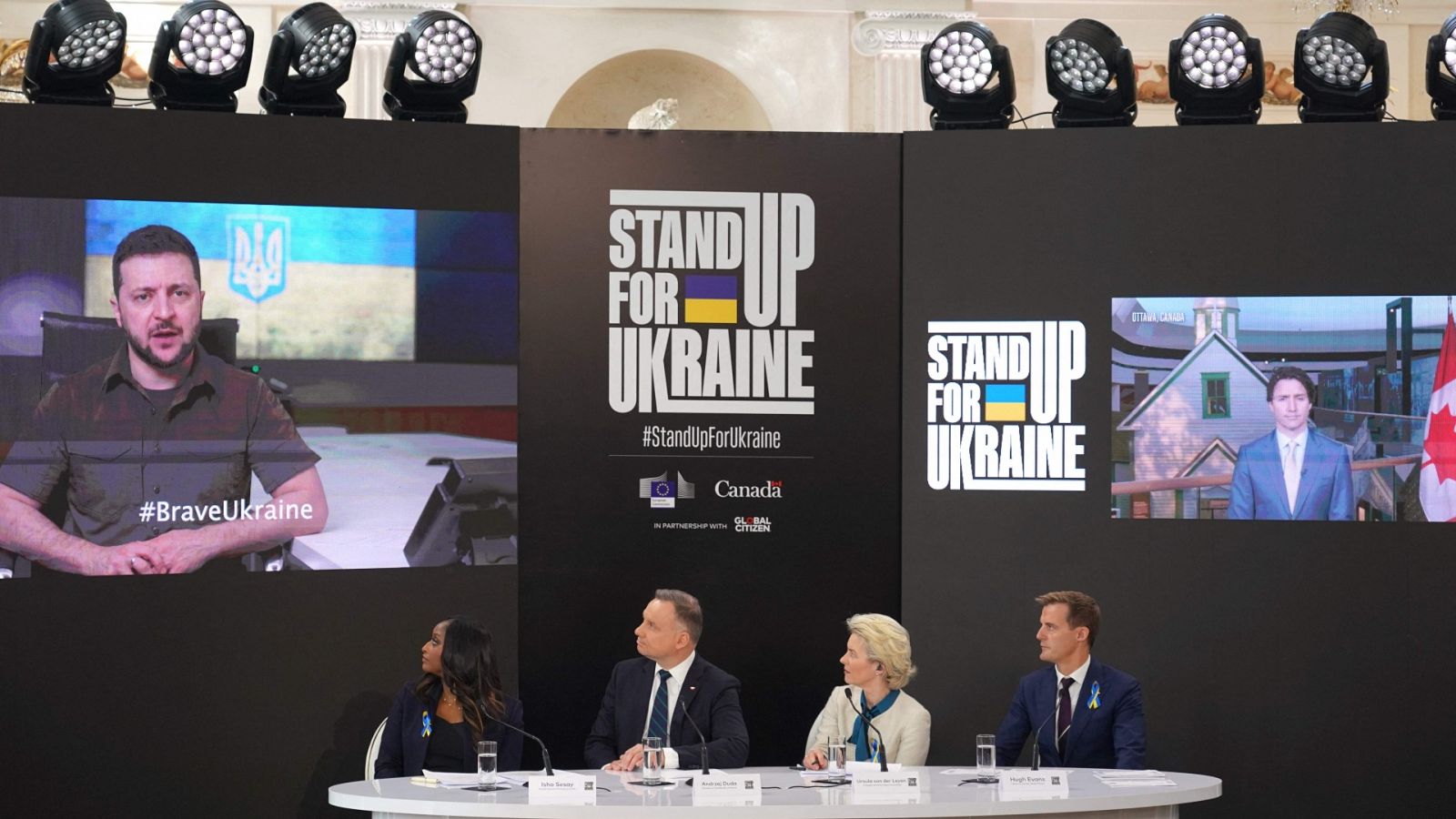 La campaña internacional 'Stand up for Ukraine' recauda más de 10.000 millones de euros