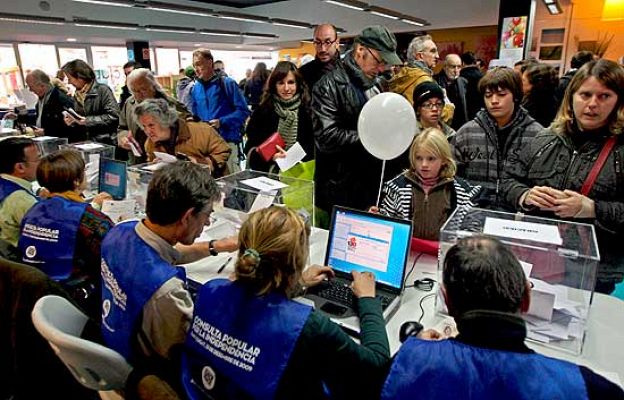 En Cataluña 166 municipios votan si quieren la independencia