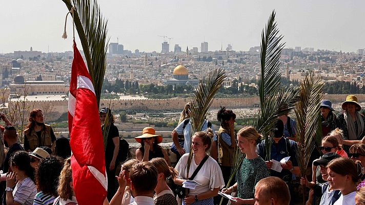 Regresa la procesión del Domingo de Ramos en Jerusalén