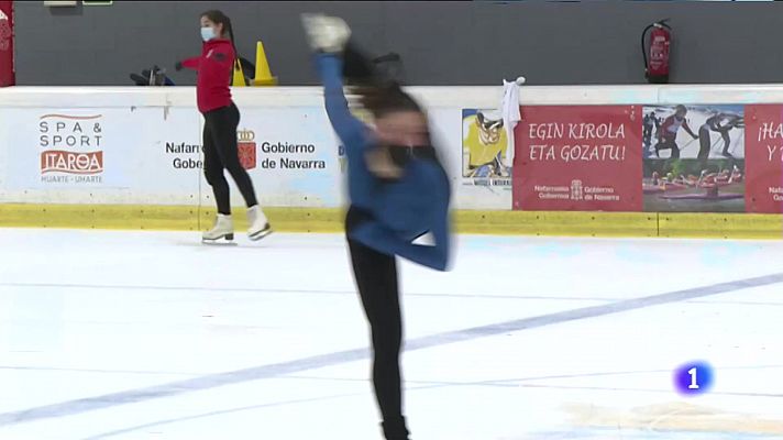 Amaia Bernal, patinadora sobre hielo