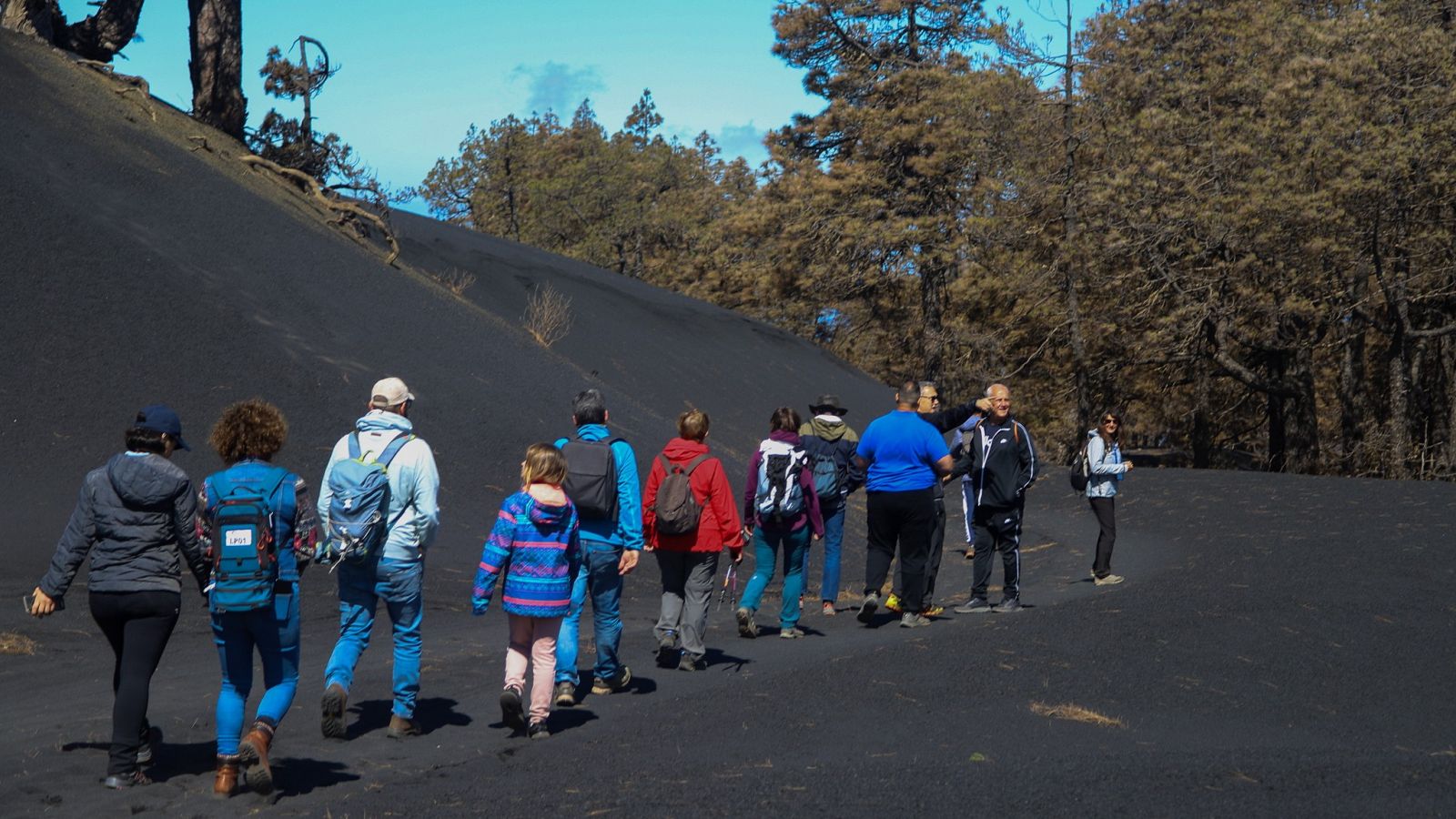 Comienzan las rutas guiadas al cono del volcán de La Palma | Ver