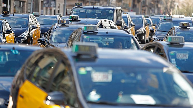 Los taxistas de Barcelona se quejan de la inseguridad que sufre su sector