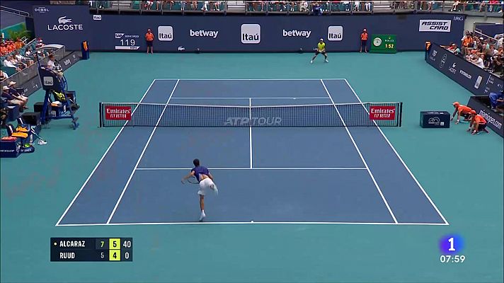 Telediario Matinal - Carlos Alcaraz: "Jugar ante Djokovic sería increíble"