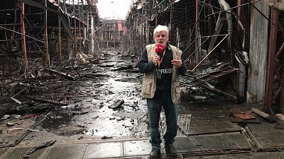 El mercado de Barabashova devastado por el ejército ruso