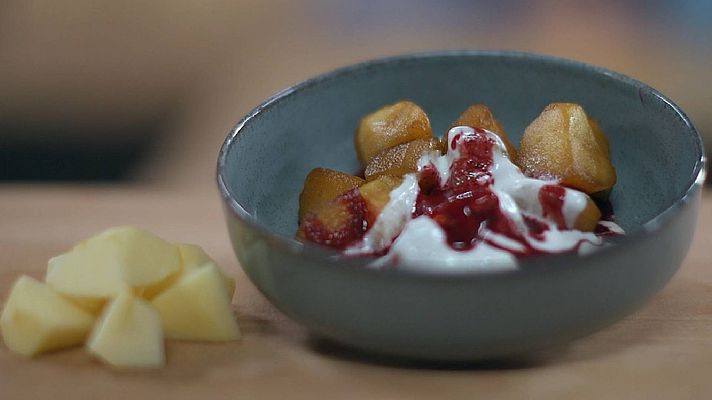 Receta de manzanas bravas