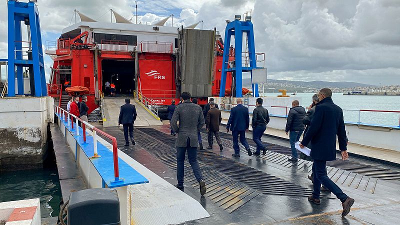 El primer ferry español llega a Tánger desde Tarifa tras la apertura de fronteras marítimas entre Marruecos y España