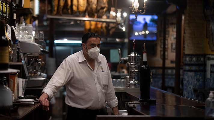 Telediario 1 - La hostelería se resiente por la subida de precios