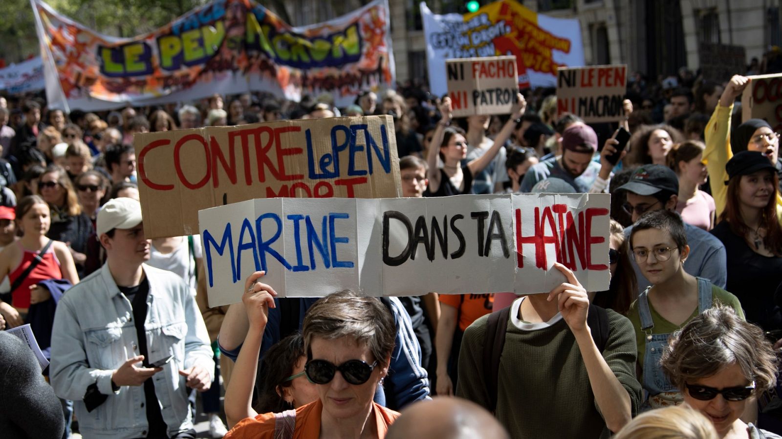Marchas en Francia contra la extrema derecha