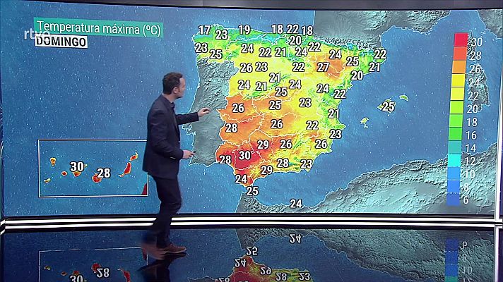 Las temperaturas tienden a subir en general en todo el país 